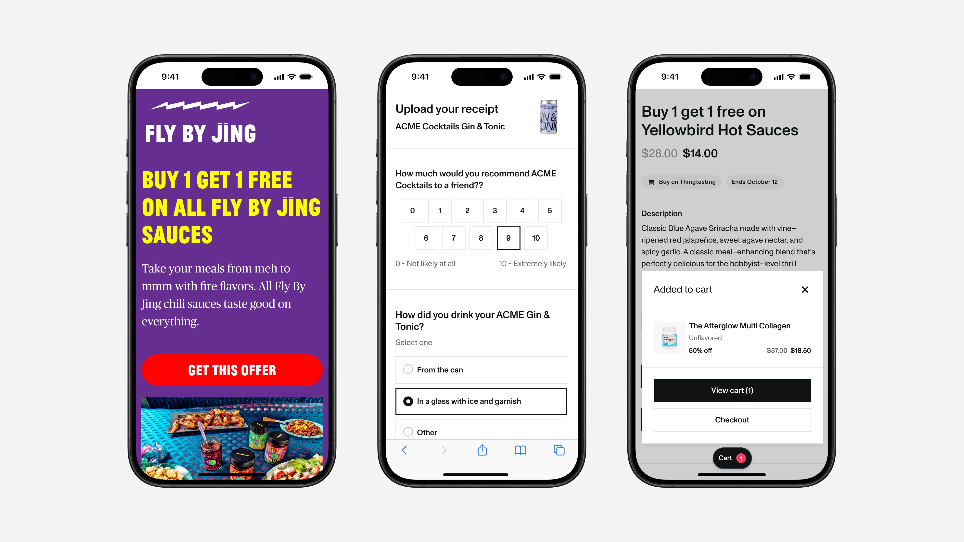 Shopping on Thingtesting