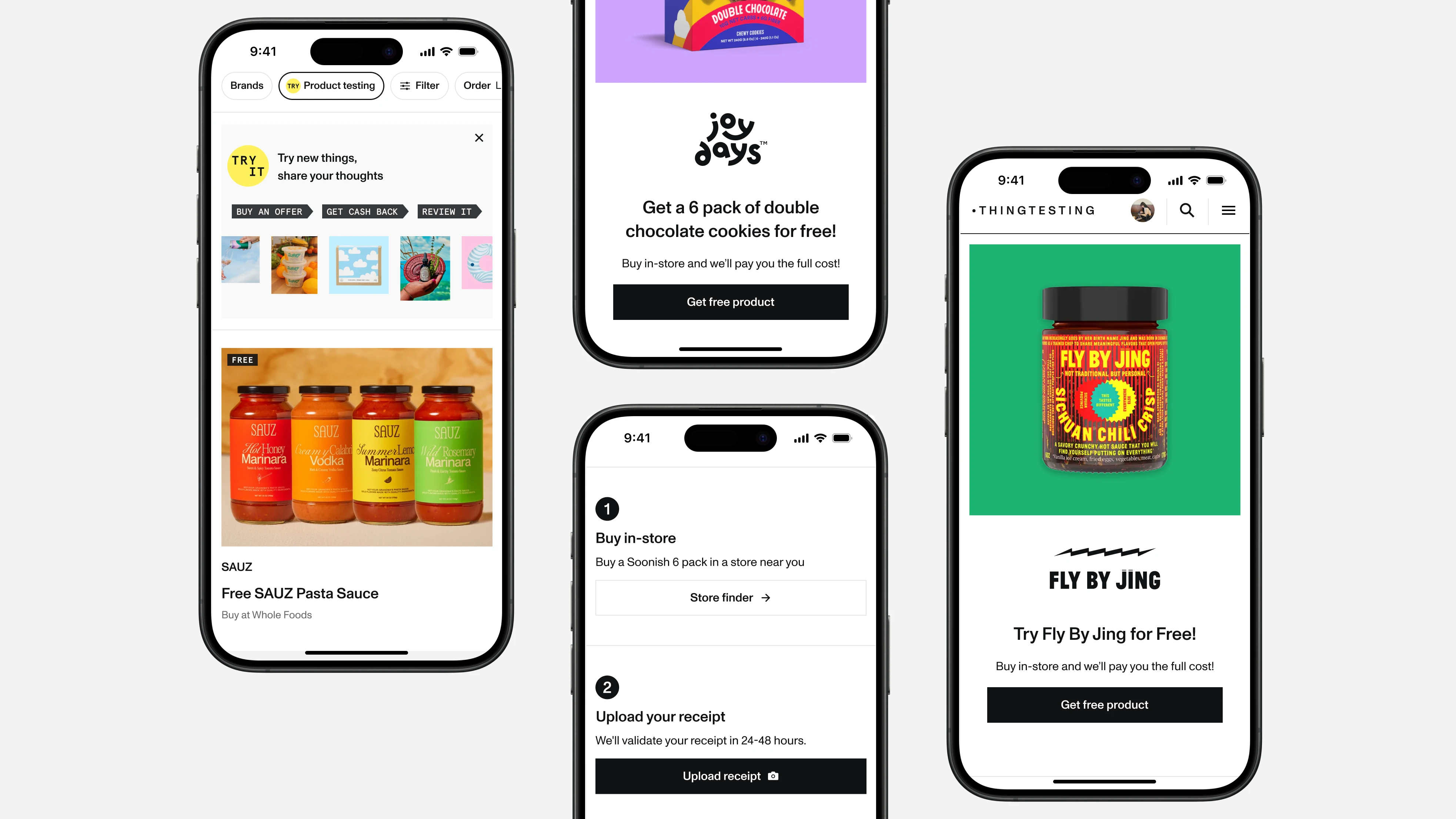 We tested many iterations of early wireframes and prototypes with target customers