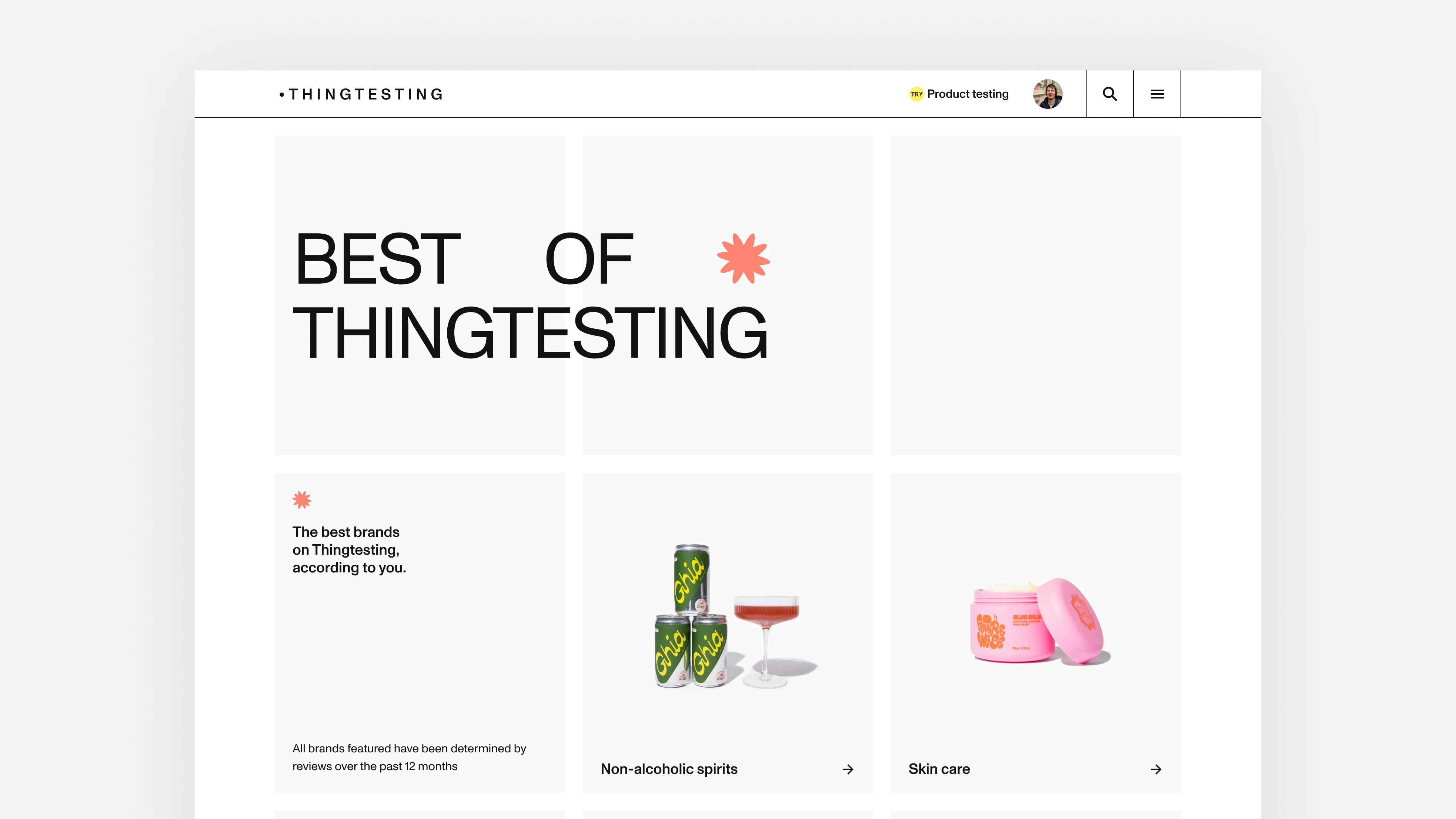 The Best of Thingtesting homepage
