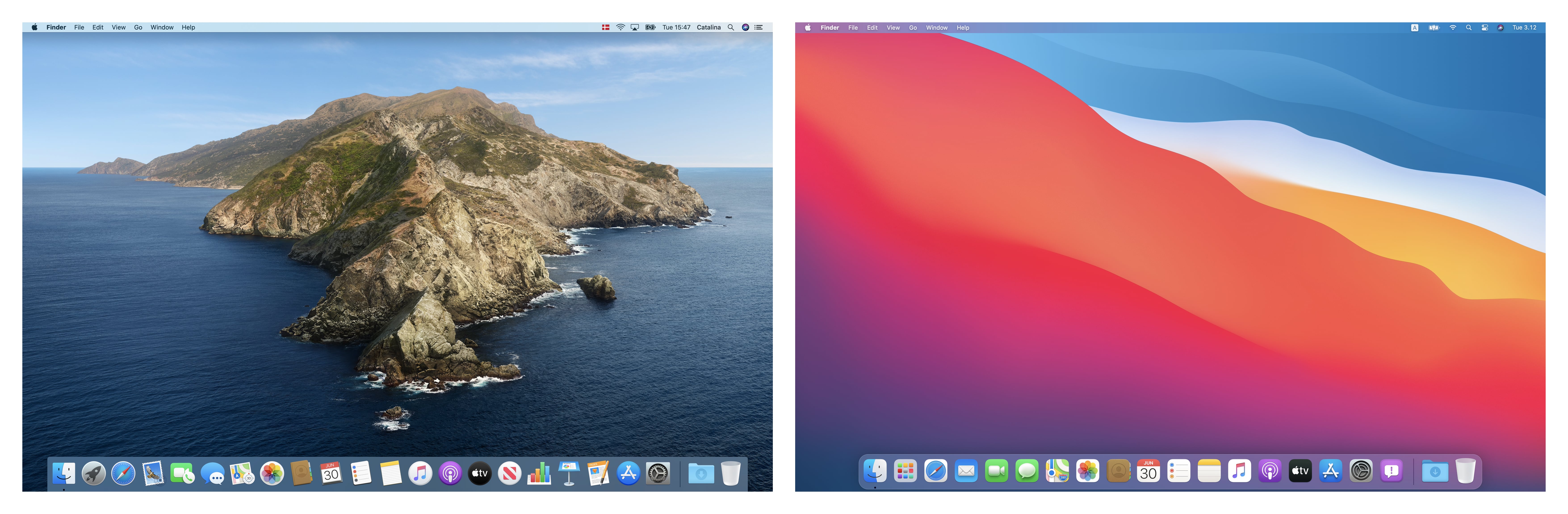 macos catalina vs big sur